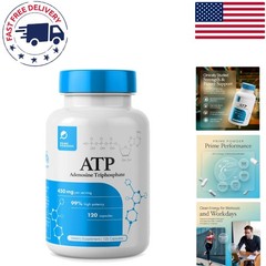 Patented Peak ATP 400mg – Boost Energy and Endurance, 120 Non-GMO Veggie Caps