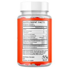 (1 Pack) Burn Gummy ACV Keto Gummys Advance Vitamin Max Supplement 60 Gummies