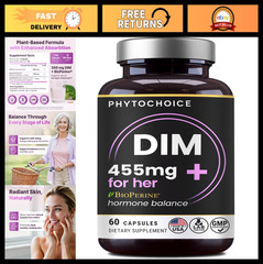 DIM 350mg with BioPerine – Hormone Balance, Menopause Relief & Clear Skin, 60 Ca