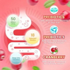 3PCS VivoNu Vaginal Probiotic Gummies Women pH Balance Yeast Flora Cranberry NEW