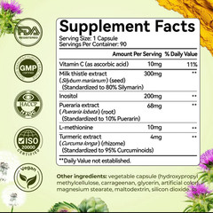 2 BOTTLES—Milk Thistle Liver Detox Supplement – 300mg Silymarin – OXYENERGY+
