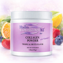 Collagen Powder Drink Mix with Vitamin C Tropical Flavor Beauty Support 150g
