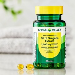 Spring Valley Oil of Oregano Softgels 2000 mg Herbal Supplement 60 Count