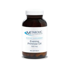 Evening Primrose Oil 500mg 180 Softgels Metabolic Maintenance exp 02/27