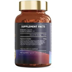 1-3 PACK Magnesium Complex 700mg 12 in Magnesium 1 Supplement with 120 counts