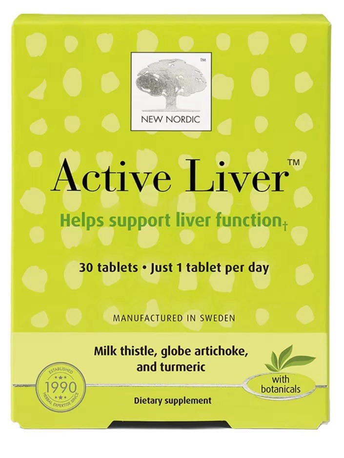 New Nordic Active Liver 30 Tablets Dairy-Free, Gluten-Free, Vegan, Free Shipping