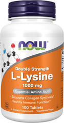 Supplements, (L-Lysine Hydrochloride) 1,000 Mg, Double Strength, Amino Acid, 100