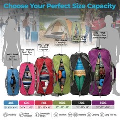 Bago Large Duffle Bag for Travel Women & Men. Durable Lightweight Foldable Tr…