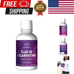 Nutrition CoQ-10 L-Carnitine Liquid – Orange-Vanilla Flavored Energy and Anti…