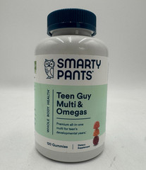 Smarty Pants Teen Guy Multi & Omegas, 120 Gummies, EXP: 9/2026
