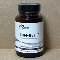 Official Authentic Designs for Health DIM-Evail Dietary Supplement 60 Softgels