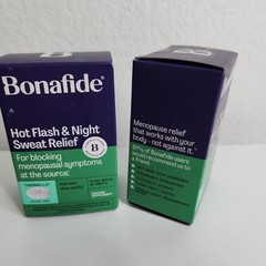 2! Bonafide Hot Flash and Night Sweats Relief Tablets 14 Day Supp 28ct Ex 04/27