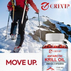 Antarctic Krill Oil 1500mg – with Omega-3 EPA, DHA, Astaxanthin & Phospholipids
