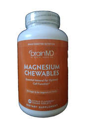 BrainMD Magnesium Chewables, CELL Function Citrus – 60 Chewable Tablets 08/2028