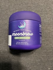 MoonBrew Hot Cocoa Night Time Superfood Herbal Magnesium Sleep Aid 4.10 oz Mint