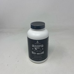 Ancestral Supplements Grass Fed Beef Organs 180ct Capsules Black/White