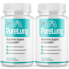 (2 Pack) PureLung Advanced Lung Support Supplement Pure Lung 120 Capsules