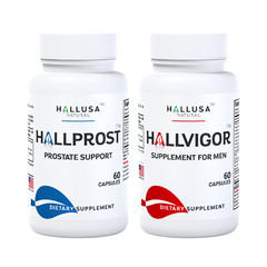 HALLPROST & HALLVIGOR – Complete Treatment for Men – Prostatic well-being 120Cap