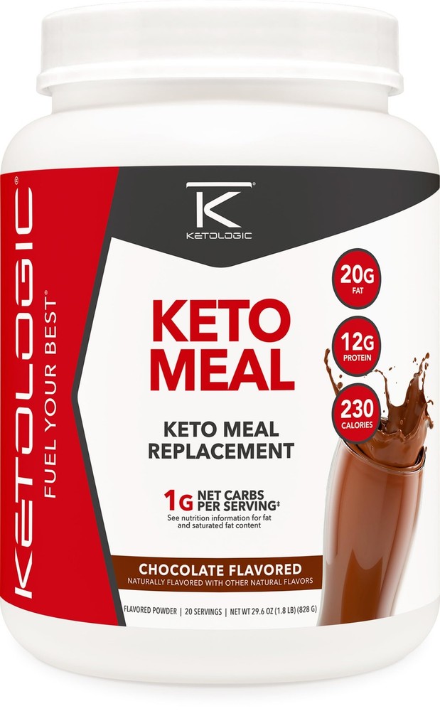 Keto Meal Replacement Shake Powder for Optimal Results + MCT Oil + Grass-Fed Whe