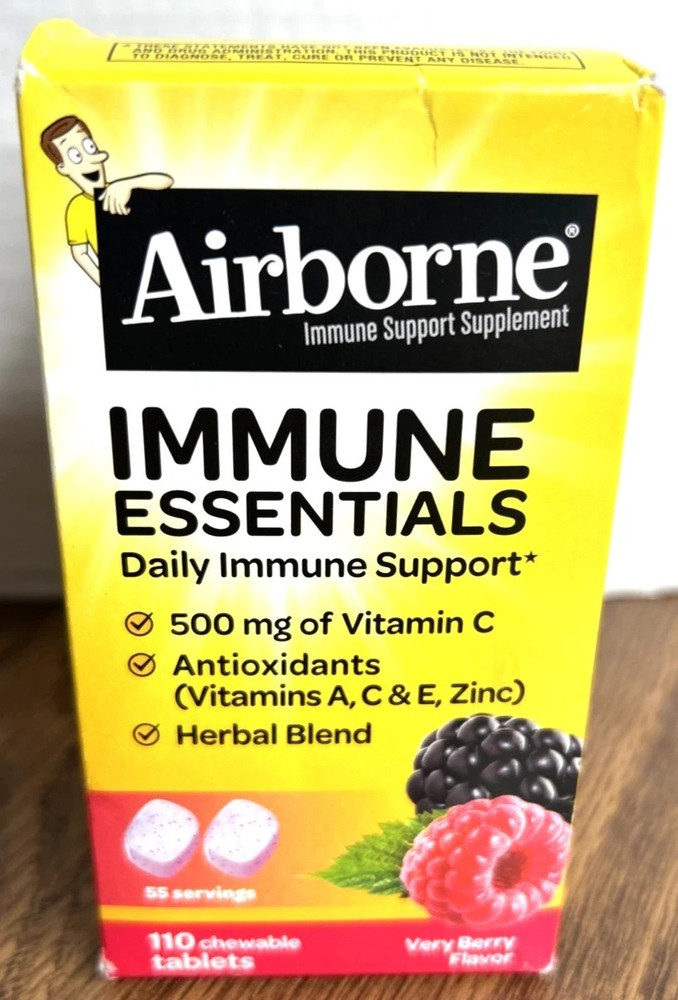 Airborne Vitamin C Immune Essentials Very Berry 110 Chewable
