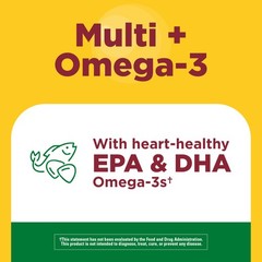 Nature Made Multivitamin + Omega-3, 140 Count (Pack of 1), Multicolor