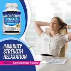 3Pack Toplux Nutrition Magnesium Complex 1000mg Supports 8 Elemental Magnesium*+