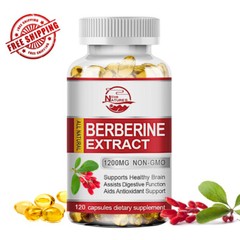 Berberine 1200mg – High Potency Berberine Capsules – 120PC – Blood Sugar Support