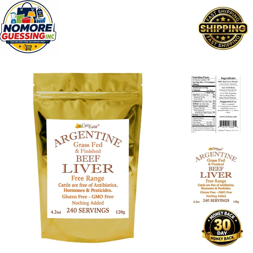 Nutrient-Dense Argentine Beef Liver Powder, 4.2 oz – Supports Energy & Vitality
