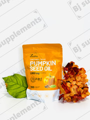 Pumpkin Seed Oil 1000mg with Saw Palmetto 300-Softgels.NEW