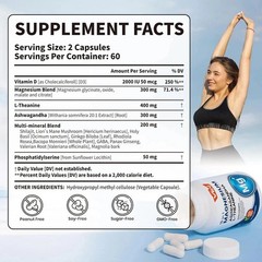 VEV DeepCalm 15 in 1 Magnesium Glycinate & Citrate Complex Capsules /