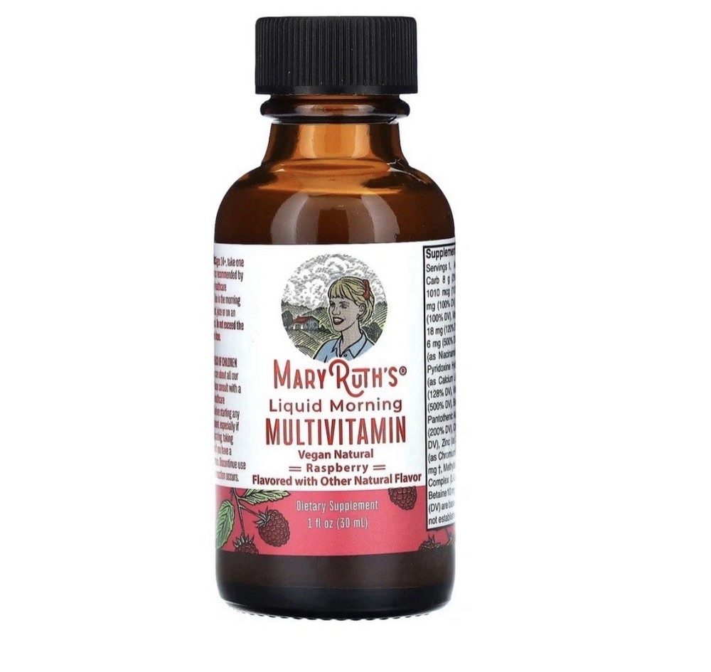 Liquid Morning Multivitamin Raspberry, 1 fl oz (30 ml) New