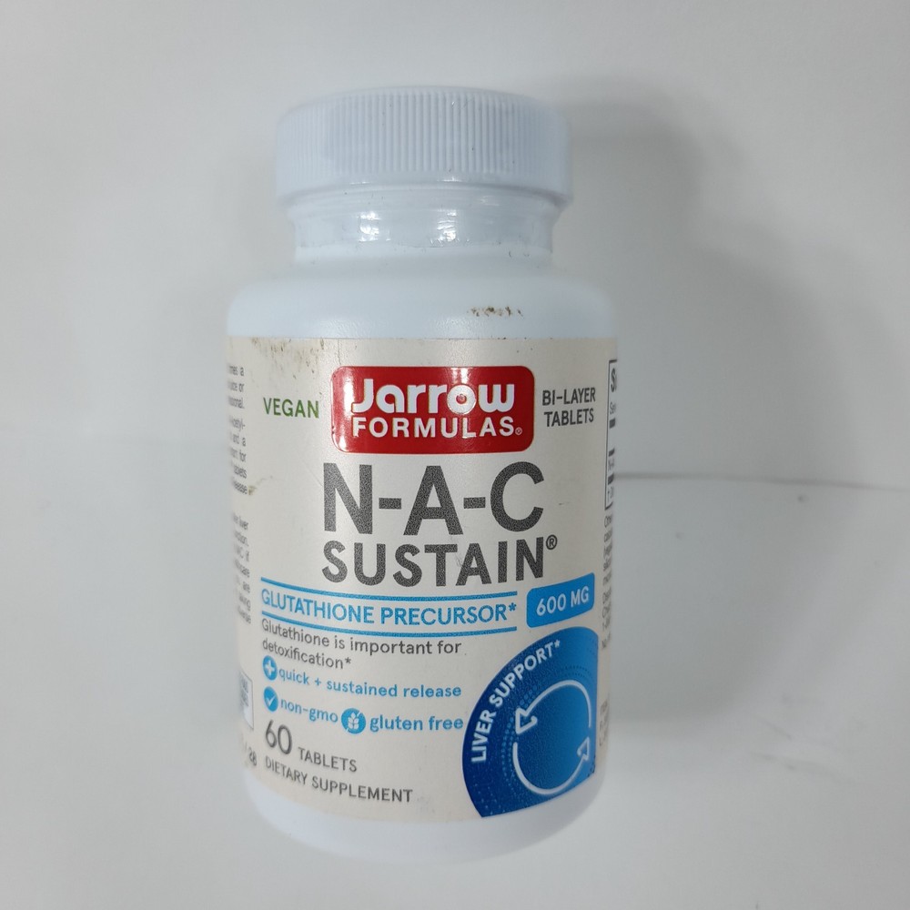 Jarrow N-A-C Sustain (600mg) 60 tabs. Free shipping