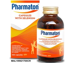 PHARMATON Ginseng Extract G115 Selenium Energy Booster Performance 100 Capsules