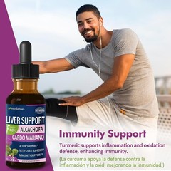 Natural Liver Detox Tincture: 2oz Milk Thistle & Artichoke Extract for Wellness