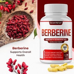 Berberine Supplement 1800mg – Premium Berberine HCl 97% High Purity Berberine…