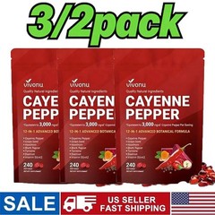 FREE SHIP 3/2PACK Cayenne Pepper Softgels Supplement – 240 Capsules NEW