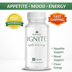 Bravenly Global Ignite 60 capsules Newest Shipment Appetite Mood Energy