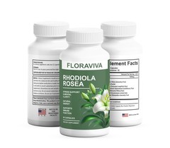 3-Pack Rhodiola Rosea Capsules – Floraviva for Energy, Focus, Mood