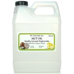 32 OZ PURE PREMIUM MCT OIL 100% COCONUT SOURCED VEGAN NATURAL by DR.ADORABLE