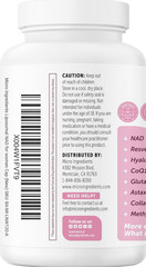 Liposomal NAD+ Women 12-in-1 NMN Pathway Formula Resveratrol Collagen Blend Plus