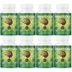 Synaptigen Brain and Memory Pills Daily Support Focus Official – 8 Bottles