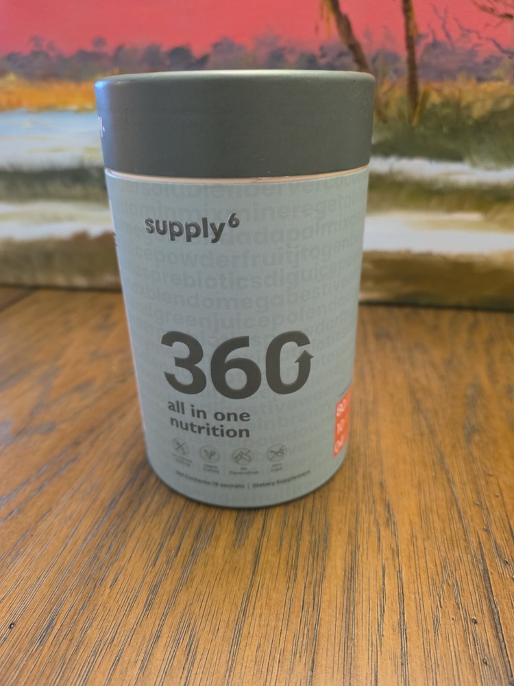 Supply6 360 Daily Greens 80+ Superfoods Ayurvedic Herbs Probiotic & Vitamin 15ct