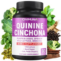 CIVIMUNA Quinine Cinchona Bark Capsules with Quinine Cinchona Bark, Pumpkin S…