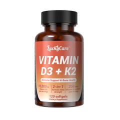 Vitamin D3 K2 Supplement Softgels with D3 & K2 Vitamin 10,000 IU w/120 Softgels