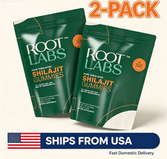 2pc Root Labs 3000 mg Pure Himalayan Shilajit Gummies – 120 Gummies