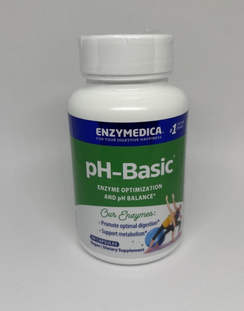 Enzymedica pH-Basic_90 Capsules_Enzyme Balance_Dairy-Free, Egg-Free, Gluten-Free