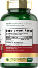 Beet Root Capsules | 120 Count | Quick Release Capsules | Non-Gmo and Gluten Fre