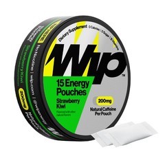 Wip Energy Pouches | 200mg Natural Caffeine | Vitamins and Minerals | Strawbe…