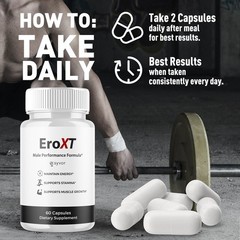 (2 Pack) EroXT Advanced Male Pill Ero XT Formula Vitamin Supplement 120 Capsules
