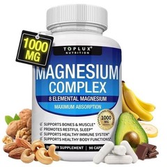 1~2pack Combo 8 in 1 Complex 1000mg & Blood Sugar Blend Supplement Magnesium